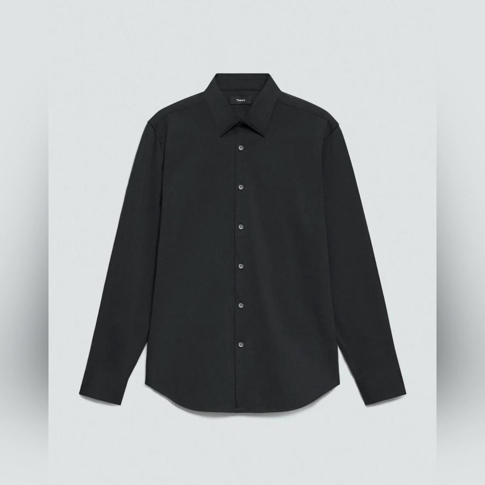 THEORY Men's Sylvain Shirt in Structure Knit - Picture 2 of 4